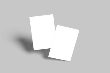 Naklejka premium A4 Flyer Mockup Design Blank