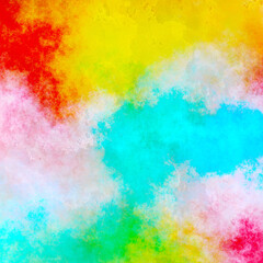 Colorful watercolor background. Rainbow colors.