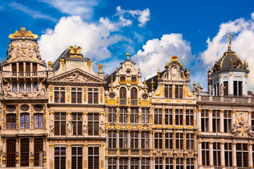 Grand Place in Brussels city, Belgium, famous landmark
