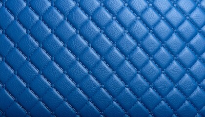 Fototapeta premium レザーのテクスチャークローズアップ。青色のファッショナブルな背景