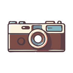 old camera illustration design