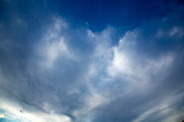 Obraz premium 夏の奄美大島の風景。夏雲。