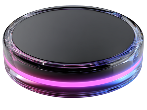 Wireless charging pad with night light ring ? ideal for professional chefs and cooking presentations