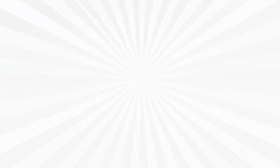 White and gray sunburst pattern with vintage sun rays and swirl line design. Vintage sunburst background in white and gray with swirl line illustration