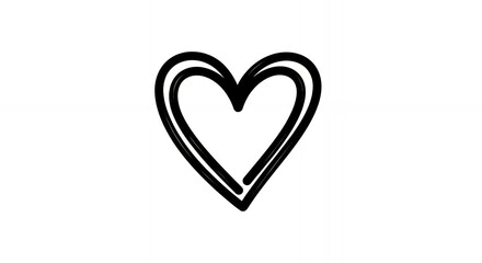 Double Line Heart Icon Free Vector Graphic Download