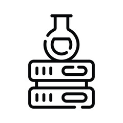 An editable outline icon of scientific data server