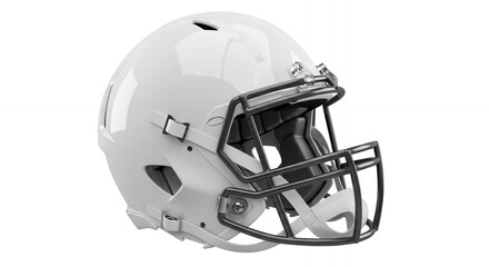 Fototapeta premium Premium White Football Helmet Superior Protection Style