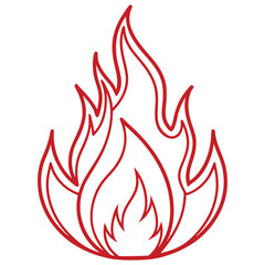 Fire icons for design. concept flame, fire, icon, vector illustration in flat style 