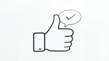 Thumbs Up Approved Verified Checkmark Icon Graphic Design