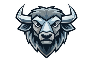 buffalo head vector