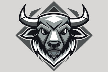 Obraz premium buffalo head vector