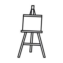 art easel vector for artist design on white background 