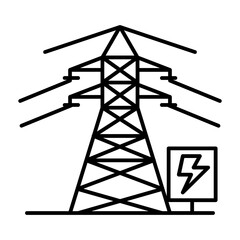 Electric tower icon