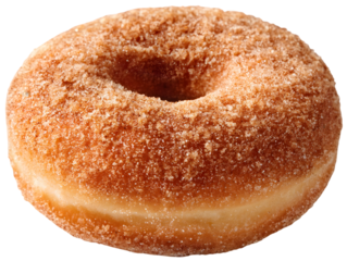 Delicious Donut Delight: A delectable close-up shot of a sugared donut, promising a burst of sweetness, offering a tempting treat for a moment of pure indulgence.
