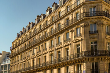 beautiful Haussmannian architecture in Paris , real estate
