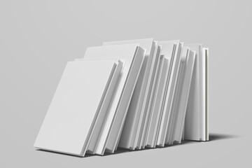 Book perspective mockup. Blank book Cover language line.