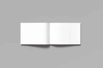 Dl brochure brochure mockup isolated to presentation your design