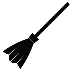 broomstick vector icon