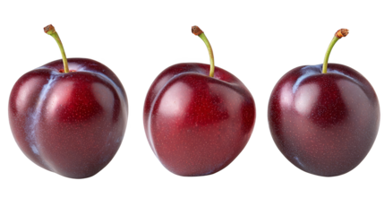 A classic still life arrangement showcasing three crisp succulent red apples resting gracefully on a surface against a smooth solid green background highlighting natural beauty and simplicity.