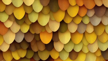 Autumnal leaf scales in warm colors