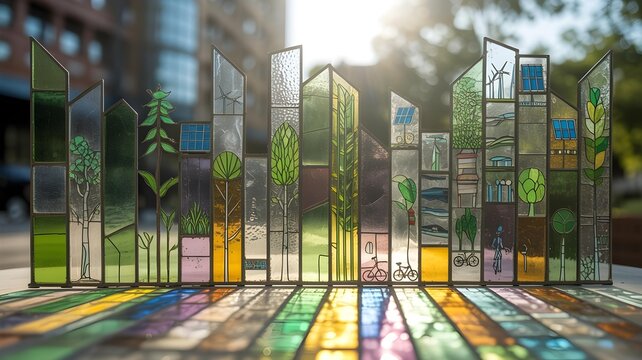 Diverse group of climate protesters holding signs calling for green energy investment and urgent climate action