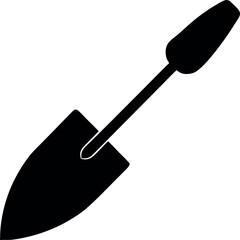 Trowel silhouette icon vector illustration