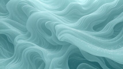Obraz premium Subtle Wavy Texture with Sparkling Highlights, Soft Fluid Lines, Serene and Calm Flowing Material Creates a Beautiful Dreamlike Abstract Background