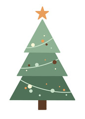 green christmas tree