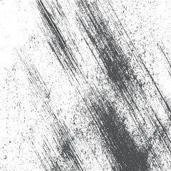 Distressed overlay texture background in black and white vector format. Abstract cracked concrete texture in rough grunge black and white style