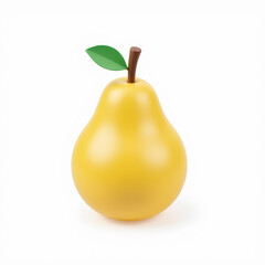 Yellow Decorative Pear Ornament