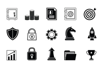 Business teamwork, team building, work group and human resources minimal thin line web icon set. Outline icons collection.
Simple vector illustration.