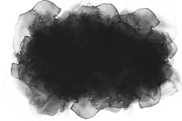 black ink splat frame