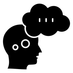 Thought Glyph Icon