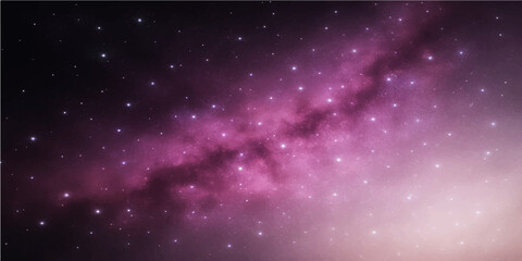 Obraz premium Abstract blue starlight shines brightly across a dark night sky, illuminating a cosmic galaxy