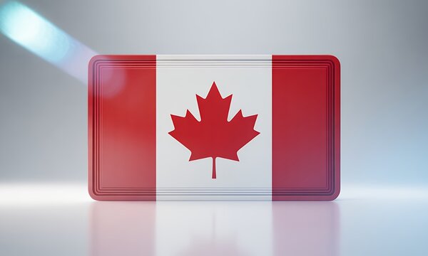 Canadian Flag High-Quality 3D Render of the Maple Leaf