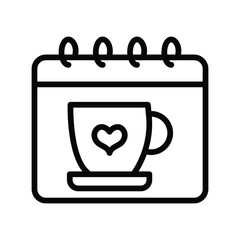 Coffee Date  vector, pixel perfect, illustrator file 
