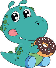 cartoon, vector, animal, illustration Print