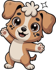 cartoon, vector, animal, illustration Print