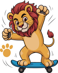 cartoon, vector, animal, illustration Print