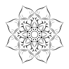 mandala floral pattern, vintage decorative elements.