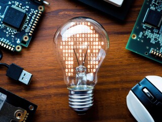 electronic circuit board with processor