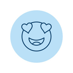 Heart Eyes Emoji vector, pixel perfect, illustrator file 
