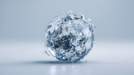 crystal ball on a white background