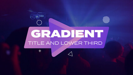 Creative Gradient Shape Titles Vol.01