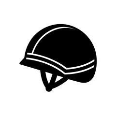 Safety helmet design on transparent background silhouette