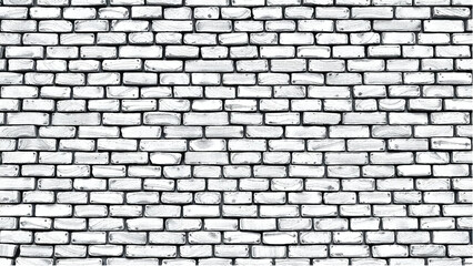 Obraz premium Black and White Brick Wall Background. Brick Wall Pattern. Brick Wall Texture.
