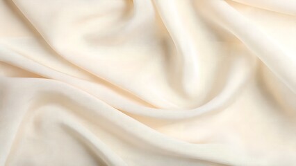 Obraz premium Smooth Ivory Fabric Texture with Elegant Folds