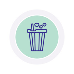 Love drink vector, pixel perfect, illustrator file 
