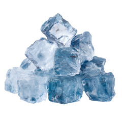 Fototapeta premium ice cubes isolated on white background