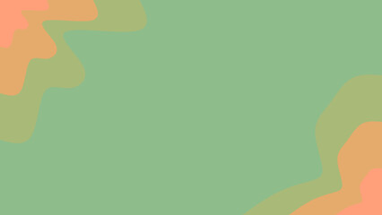Abstract organic shapes in soft peach and green tones create a modern and calming background design.